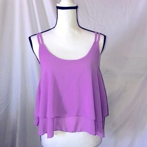 Finejo brand layered crop top